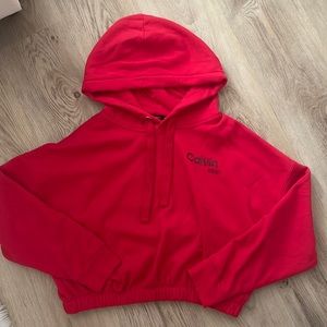 Calvin Klein cropped hoodie!